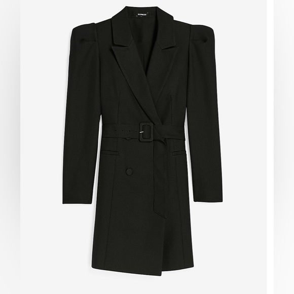 NWT Express Puff Sleeved Blazer Dress - Picture 1 of 7